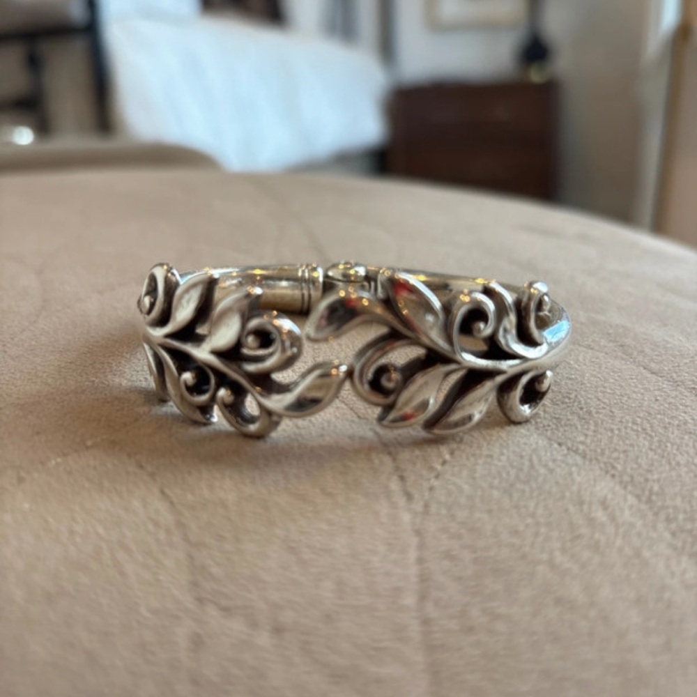 Brighton Silver Leaf Design Women's Bracelet